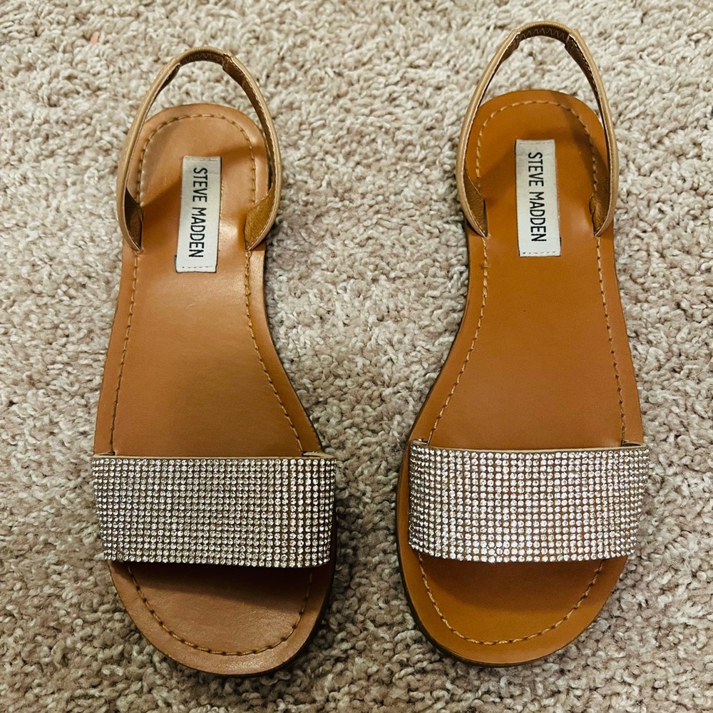 Steve Madden rhinestone sandals